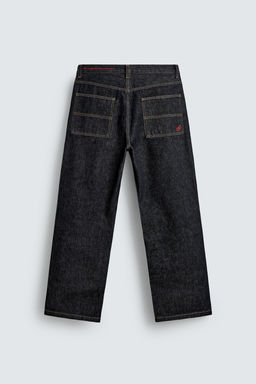 EMBROIDERED HEART DENIM CHINO TROUSERS - Zara фото 22