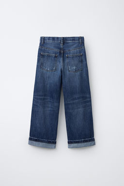 LOOSE FIT JEANS WITH SELVEDGE TURN-UP HEM - Zara фото 2