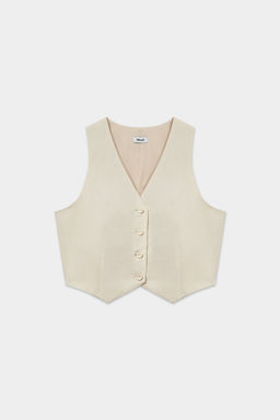 Жилетка короткая изо льна - Mollis фото 6