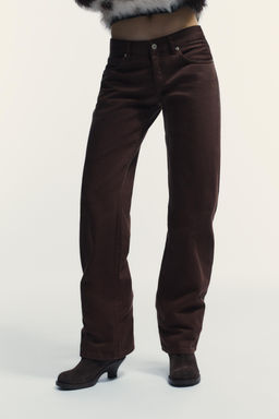 TRF WIDE-LEG LOW-RISE JEANS - Zara фото 2