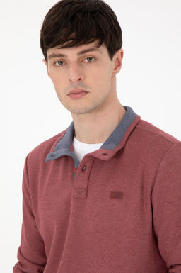 Мужской бордово-красный свитшот Неожиданная скидка в корзине - U.s. polo assn фото 2