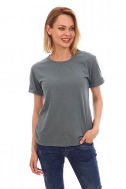 Футболка с отворотами (Темная мята)