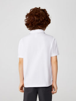 ACOOLA / Сорочка-поло верхняя для мальчиков Rian белый  фото 2