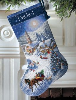 Набор для вышивания DIMENSIONS 08712 Сапожок. Поездка в сумерках на санях 41