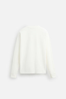 MEDIUM WEIGHT LONG SLEEVE T-SHIRT - Zara фото 8