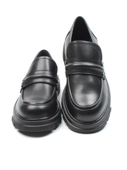 03-C1818-1 BLACK Лоферы женские (натуральная кожа)