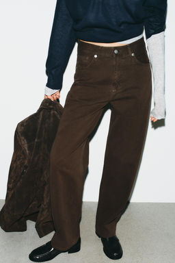 TRF BAGGY MID-WAIST JEANS - Zara фото 3