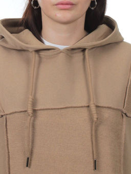 3258 BROWN Худи женское (95% хлопок, 5% эластан) - Fashion фото 4