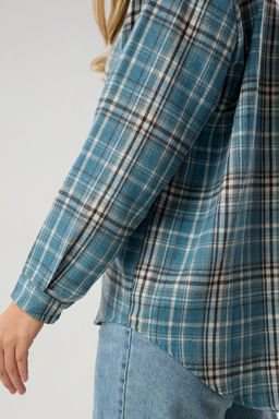 Рубашка женская в клетку