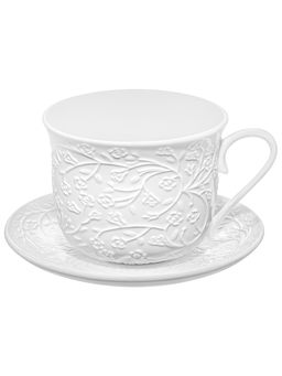 Чайная пара 2 пр. 450 мл 14*11*8,5 см Веточки-цветочки, фарфор - Elan gallery фото 4