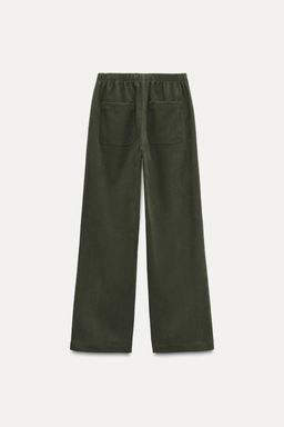 TEXTURED WIDE-LEG TROUSERS - Zara фото 4