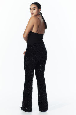 Pantalon acampanado de lentejuelas - H&m фото 4