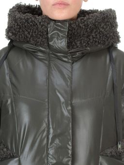 21-985 DARK GREEN Пальто зимнее женское AIKESDFRS (200 гр. холлофайбера) - Fashion фото 10
