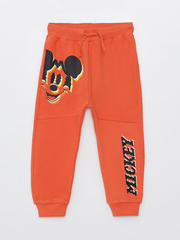 Beli Lastikli Mickey Mouse Bask?l? Erkek Bebek E?ofman Alt