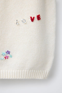 BEADED KNIT TOP - Zara фото 4