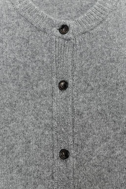 CASHMERE AND WOOL BASIC CARDIGAN - Zara фото 36