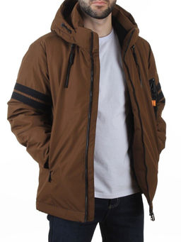 D6821 BROWN Куртка мужская зимняя (200 гр. холлофайбер)