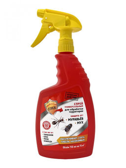 Спрей универсальный от муравьев и мух 750мл Бдительный СТРАЖ