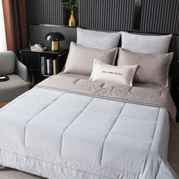 Комплект постельного белья на резинке Сатин Velouria Luxe с Одеялом VLR008 180*200*25;160*200*25;140*200*25 Евро 4 Наволочки