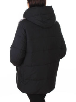M-8869 BLACK Куртка зимняя женская (150 гр. холлофайбер)