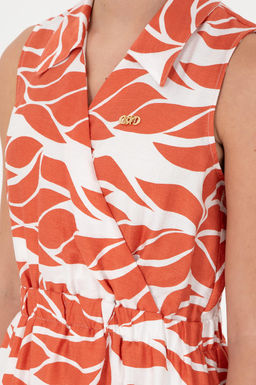 Женское пудровое платье из тканого материала Неожиданная скидка в корзине - U.s. polo assn фото 6