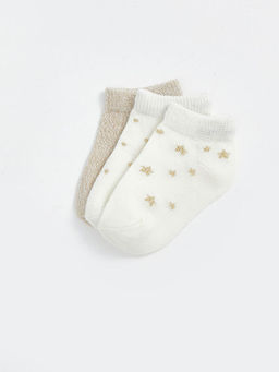 Nak??l? K?z Bebek Patik ?orap 3l?