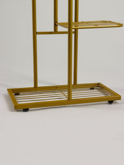 Подставка для цветов Greengo, 6 полок, 44×22×105 см, напольная, металл, цвет золотой
