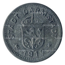 Монета 10 пфеннигов 1917 года Германия Нотгельд (Дармштадт)