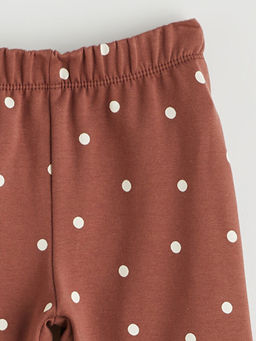 Beli Lastikli Puantiyeli K?z ?ocuk Tayt