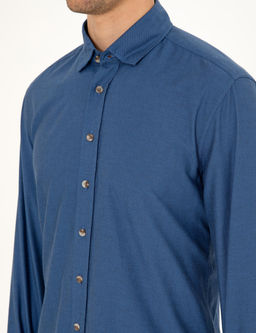 _ndigo Slim Fit Uzun Kollu G_mlek