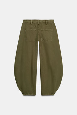 ZW COLLECTION BALLOON MID-WAIST JEANS - Zara фото 12