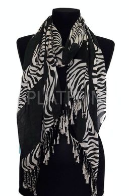 166 Шарф х/б с рисунком