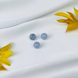Бусины для украшений из Голубого агата (3 шт)