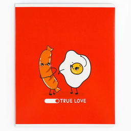 Цена за 3 шт. Тетрадь в клетку, 48 л., А5, на скрепке, блок №1 Истинная любовь МИКС - Artfox study фото 8