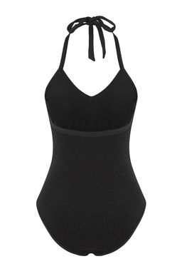 TRENDYOLMILLA Siyah V Yaka Biyeli Mayo TBESS25MA00122 фото 7