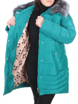 15-298 GREEN Пальто зимнее женское (200 гр. холлофайбера) - Fashion фото 9