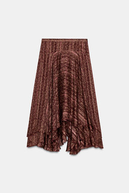 ZW COLLECTION PRINTED LONG SKIRT - Zara фото 7