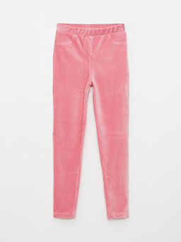 Beli Lastikli Basic Kadife K?z ?ocuk Tayt