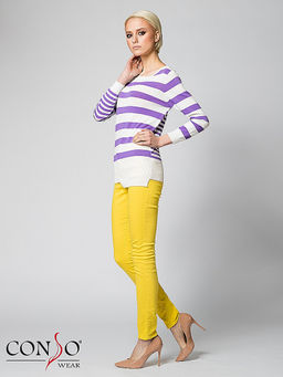 Conso/KWJS180719 - lilac/white Джемпер женский фото 2