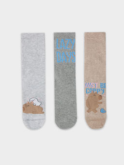 Носки женские в наборе с забавными капибарами и надписями, 3 пары - Mark formelle фото 8