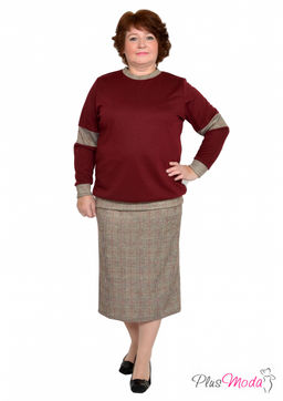 Джемпер Модель №753 размеры 44-84 - Plusmoda фото 12
