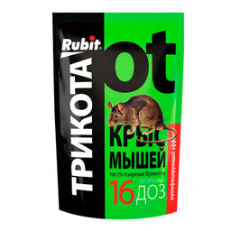 Приманка "Трикота" против крыс и мышей тесто-брикеты 150г (16 доз)