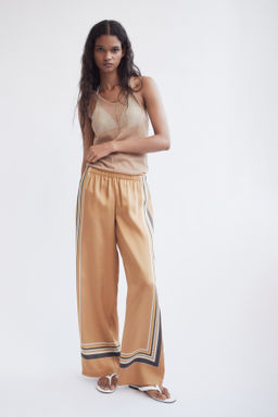 Pantal?n amplio de sat?n - H&m фото 5