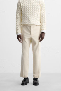 SLIM FIT CORDUROY TROUSERS - Zara фото 11