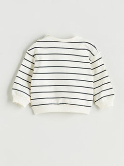 Bisiklet Yaka Nak??l? Erkek Bebek Sweatshirt