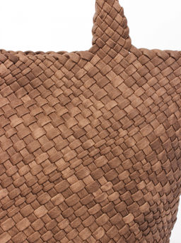 LACCOMA сумка СУ1033-винтаж коричневый эко кожа хлопок  фото 3