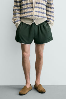 SHORTS VIVO CONTRASTE / Verde - Zara фото 2