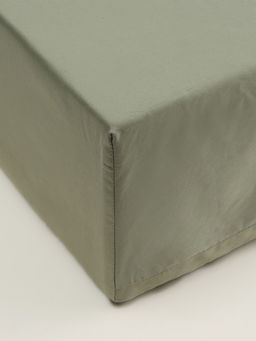 Простыня на резинке 220ТС Этель 180*200+30 см, цв.олива, сатин, 100% хлопок  фото 13