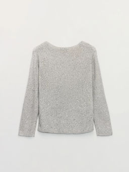 Джемпер с пайетками с вискозой в составе / Zarina  фото 2