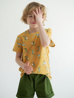 Футболка для мальчика Крокодил, серый - Lesi kids фото 29